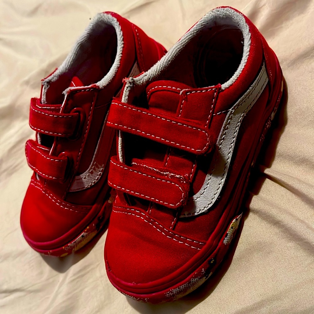 Red vans US toddler 8.0